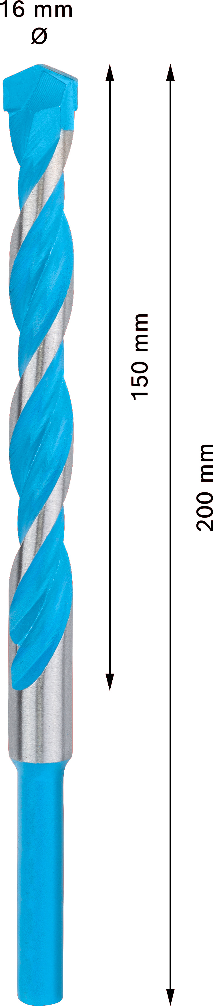 Víceúčelový vrták CYL-9 Bosch EXPERT MultiConstruction Dostupné varianty: Víceúčelový vrták CYL-9 Bosch EXPERT MultiConstruction 16x150x200 mm