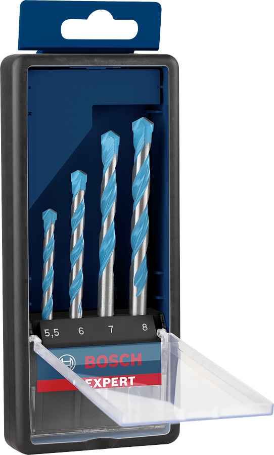 Sada víceúčelových vrtáků CYL-9 Bosch EXPERT MultiConstruction Dostupné varianty: 4dílná sada víceúčelových vrtáků CYL-9 Bosch EXPERT MultiConstruction 4/5/6/8 mm (obrázek 6)