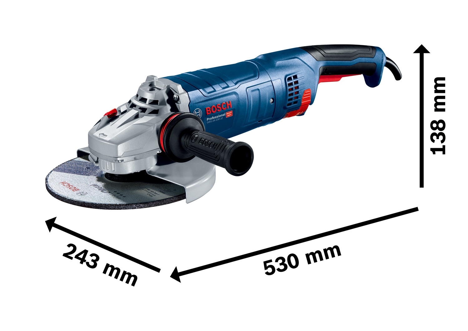 Bosch GWS 24-230 JZ CYCLON 0 601 8C3 300 (obrázek 3)