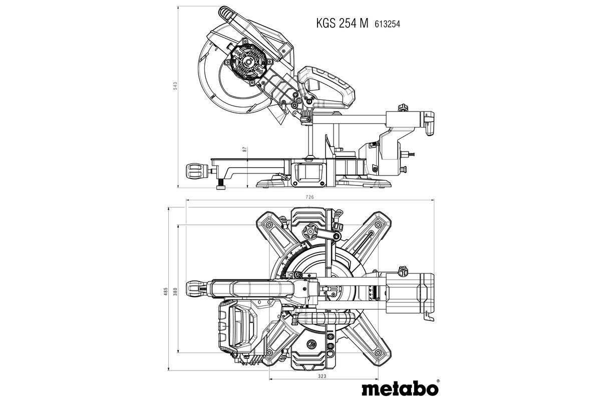 METABO KGS 254 M 613254000