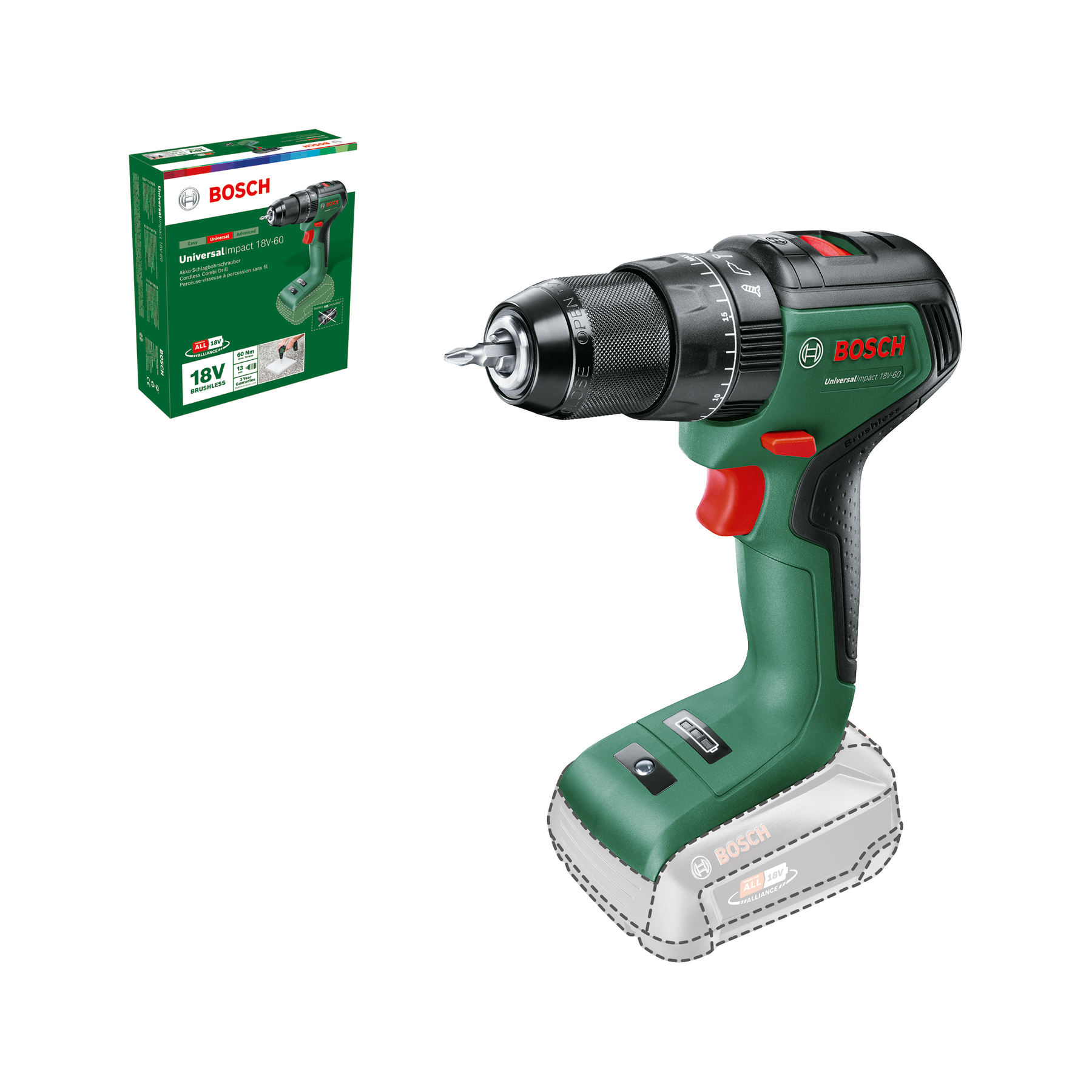 Bosch UniversalImpact 18V-60 0 603 9D7 100