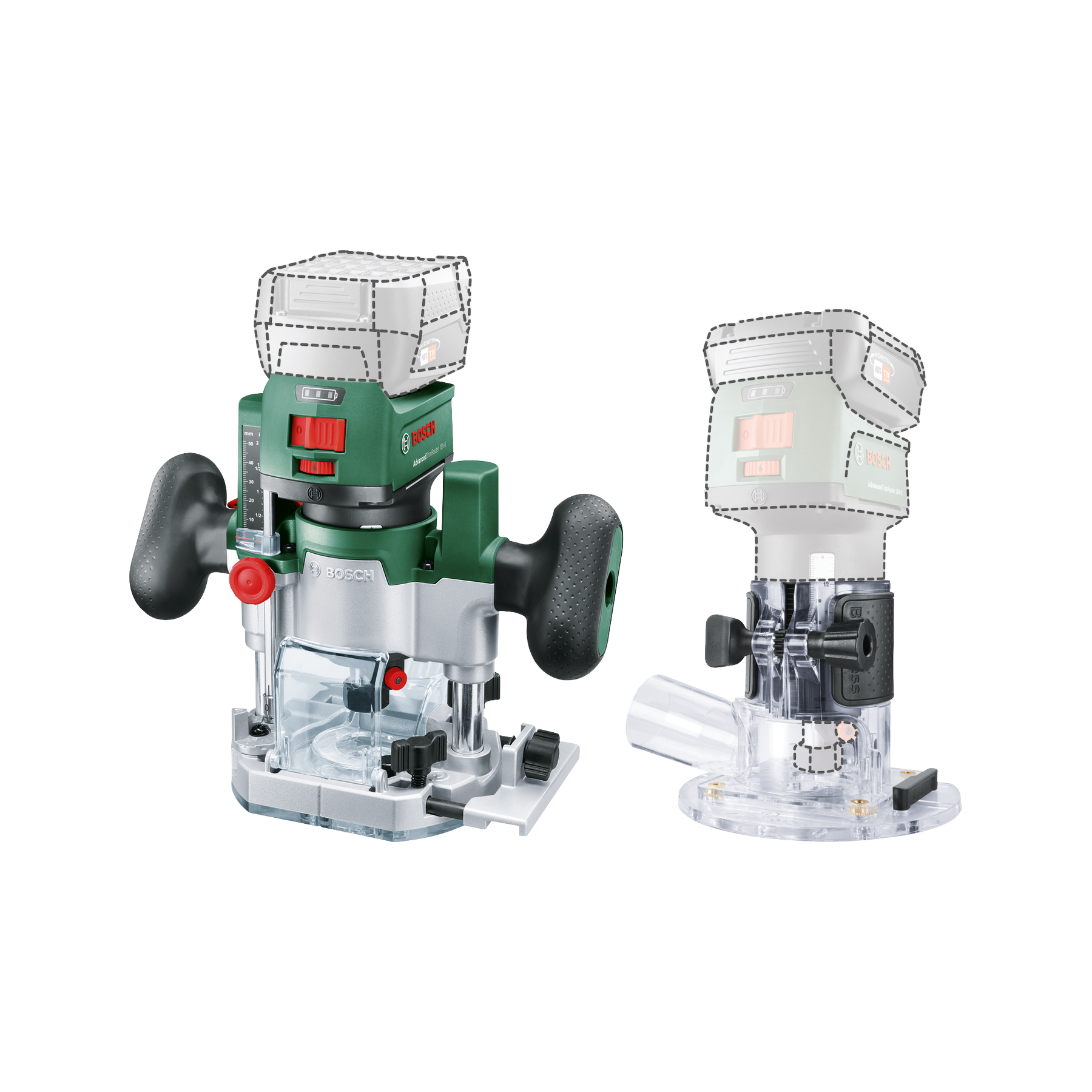 Bosch AdvancedTrimRouter 18V-8 0.603.9D5.002