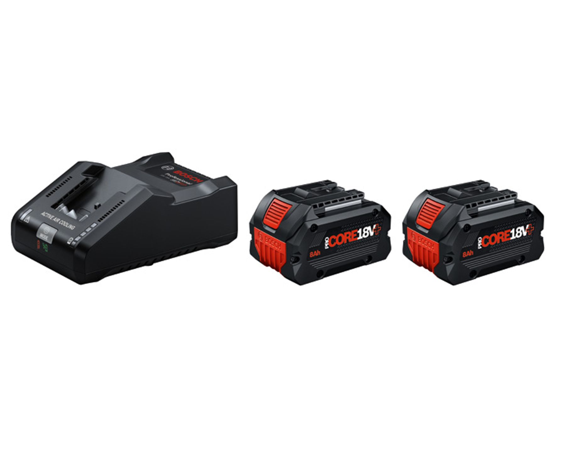 Startovací sada Bosch 2 x ProCORE18V+ 8.0Ah+ a GAL 18V-160