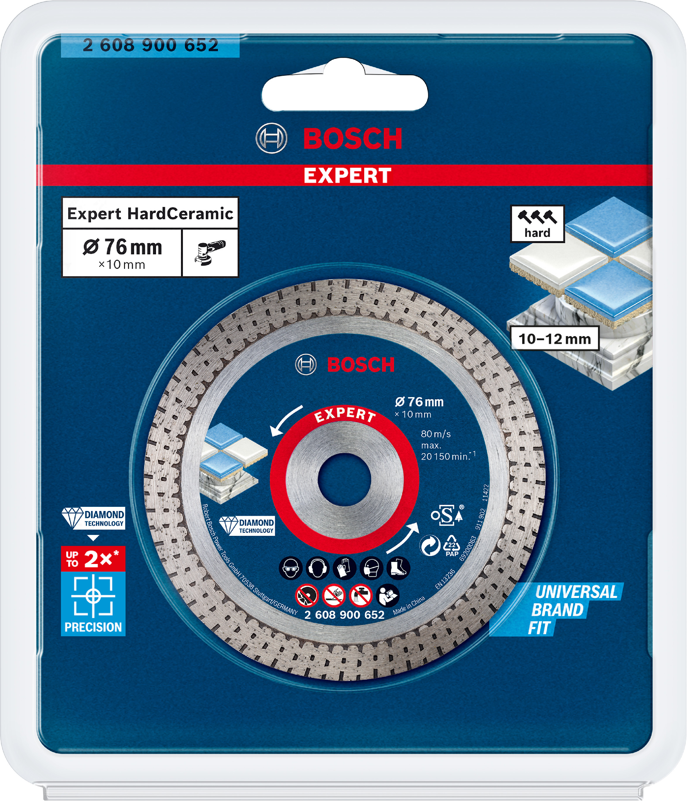 Diamantový řezný kotouč Bosch EXPERT HardCeramic 76 mm (obrázek 3)