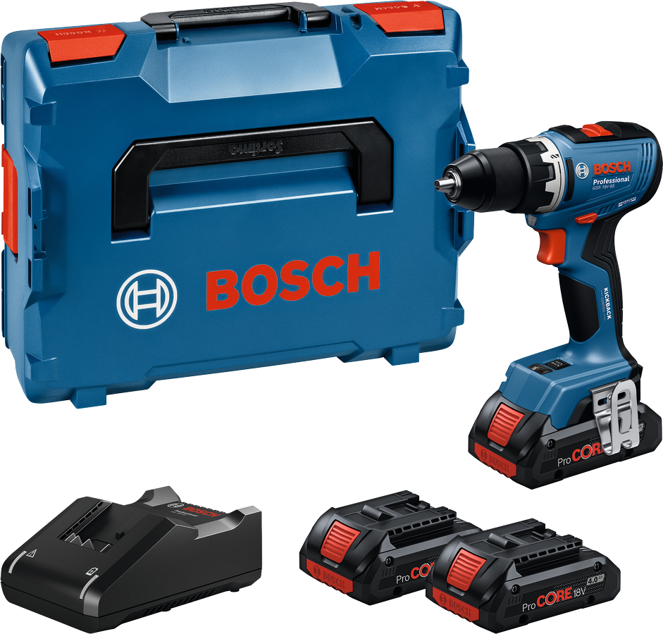 Aku vrtačka Bosch GSR 18V-65 (2x4 Ah ProCORE)