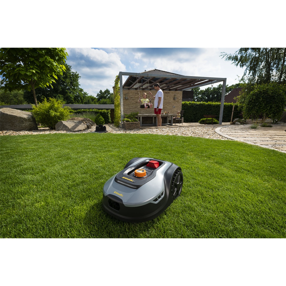 Robotická akumulátorová sekačka 900 m2 Riwall PRO RRM 950 APP (obrázek 3)