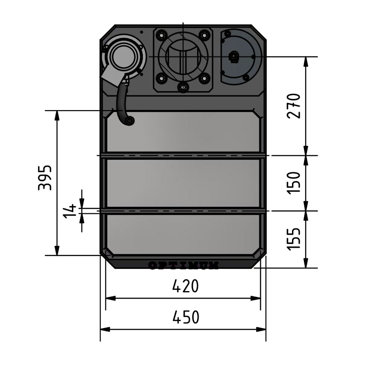 OPTIMUM Sloupová převodová vrtačka OPTIMUM® OPTIdrill DH 35 V (obrázek 7)