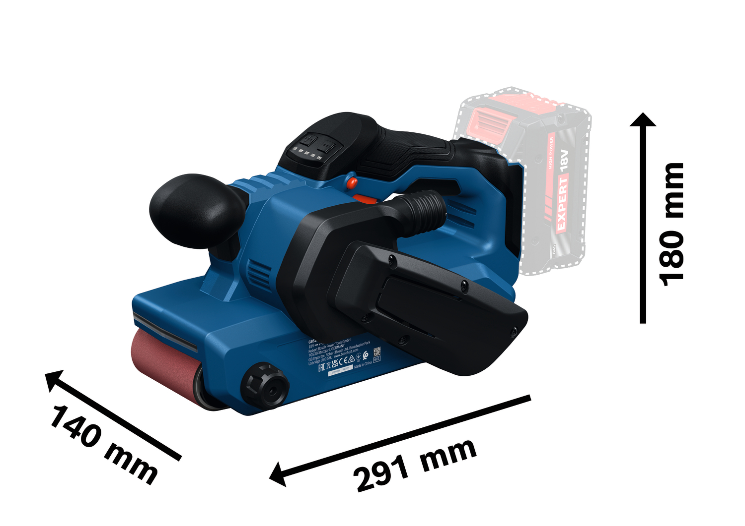 Aku pásová bruska Bosch GBS 18V-75