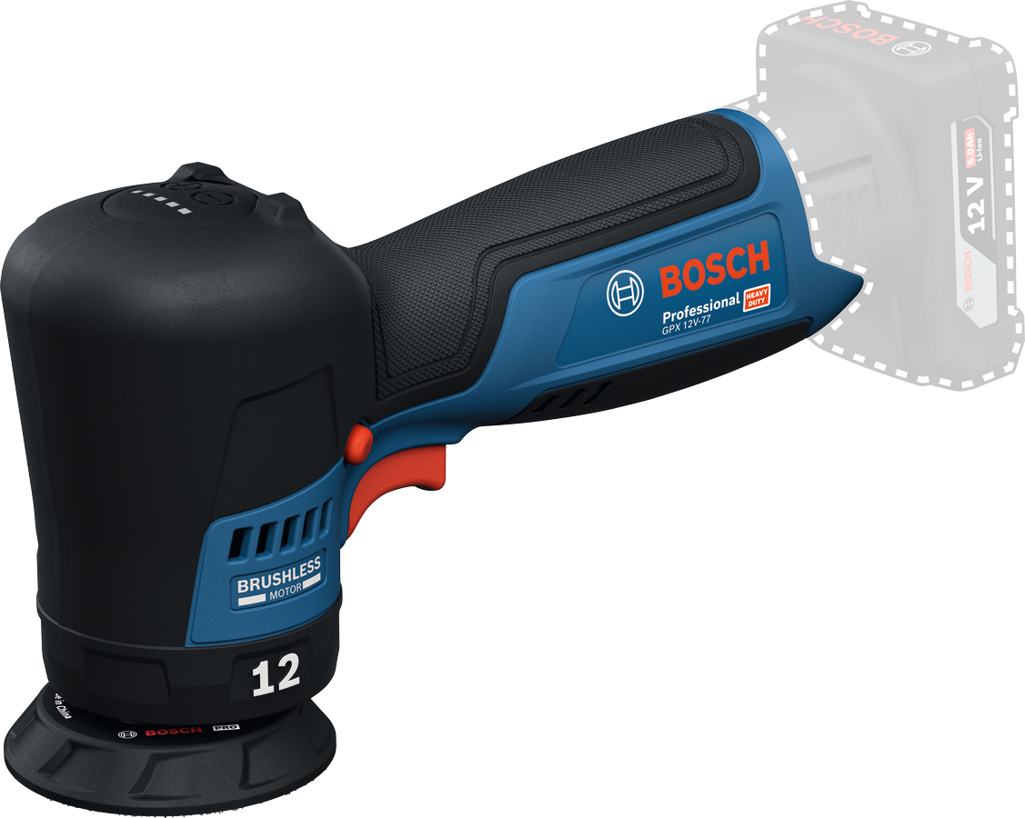 Aku leštička Bosch GPX 12V-77 (solo)