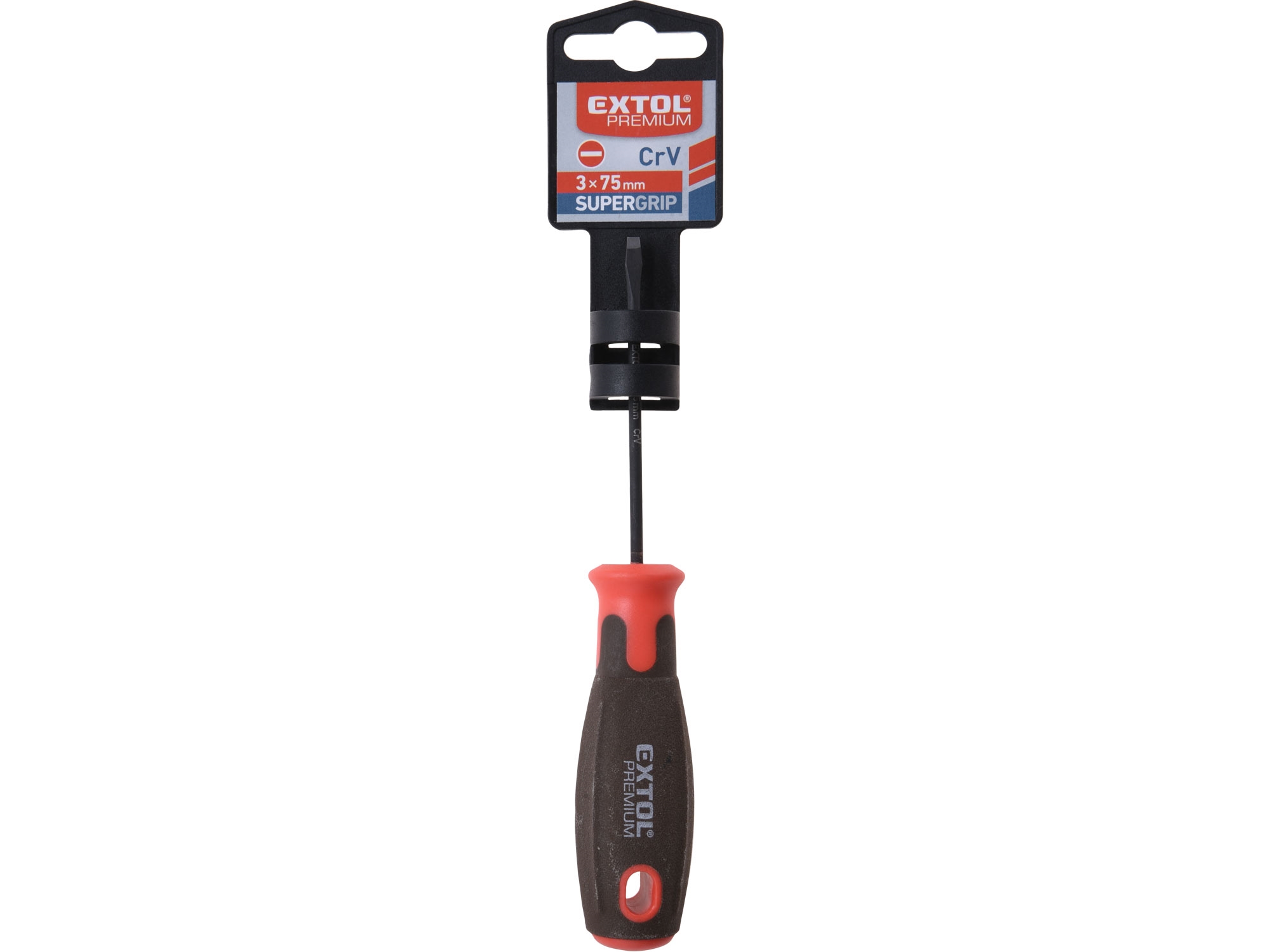 EXTOL PREMIUM Plochý šroubovák PL EXTOM PREMIUM CrV SUPERGRIP Dostupné varianty: Plochý šroubovák PL EXTOM PREMIUM CrV SUPERGRIP|8 x 150 mm (obrázek 3)