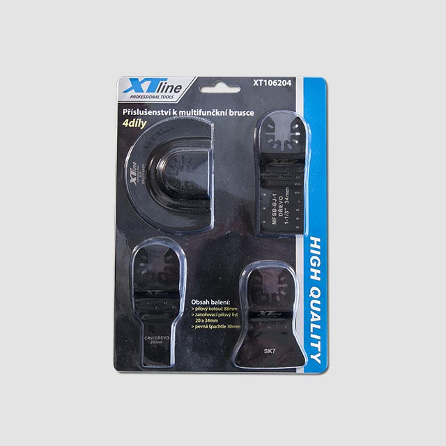 XTline Sada nástrojů k multifunkční brusce 4ks, XT106204