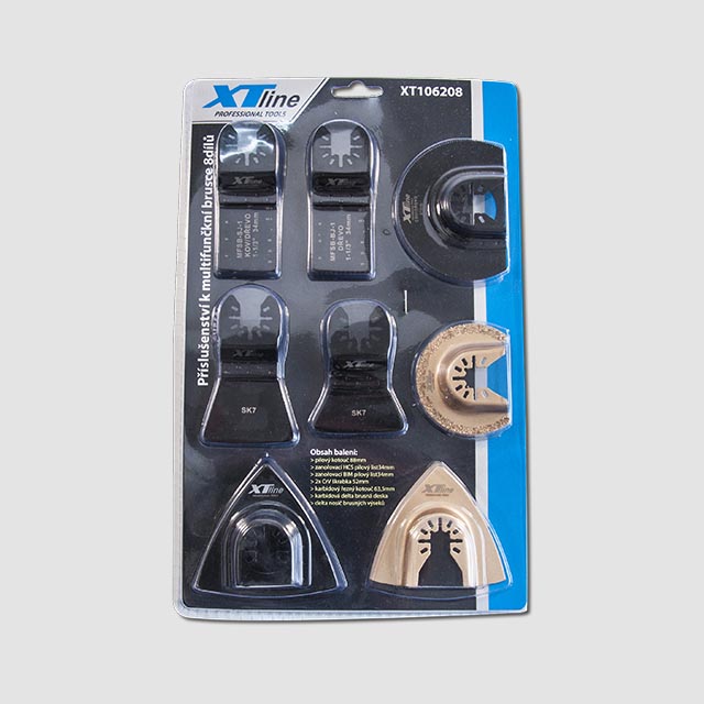 XTline Sada nástrojů k multifunkční brusce 8ks, XT106208