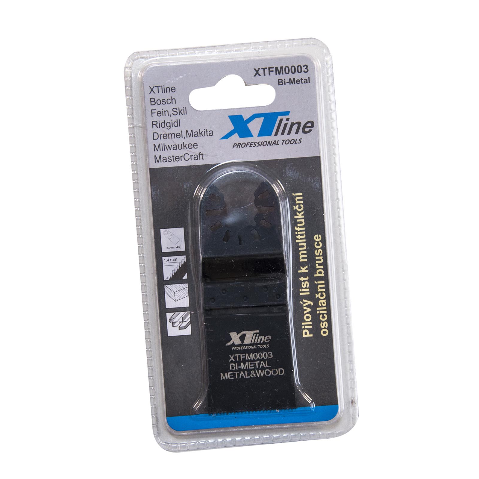 XTline Pilový list 33mm/1,4mm Bimetal