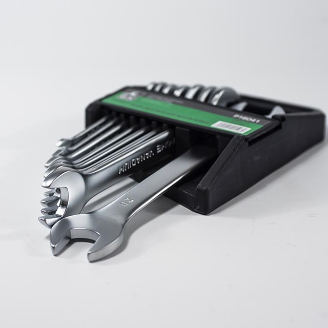 Sada plochých klíčů (matný chrom)(12ks) GK TOOLS 6-32 mm
