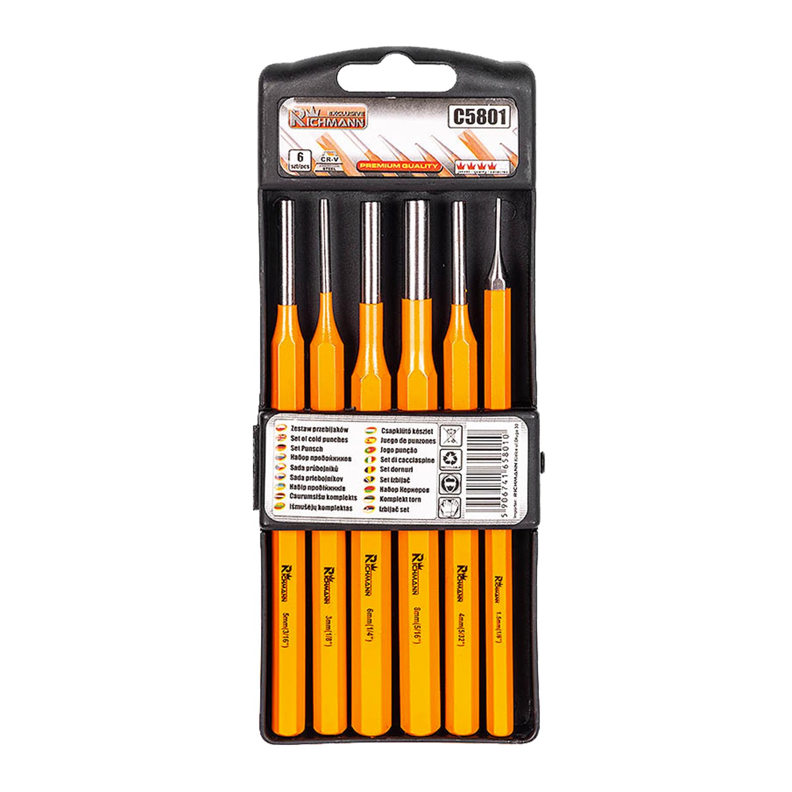 CORONA Sada průbojníky 6dílů, PC5801