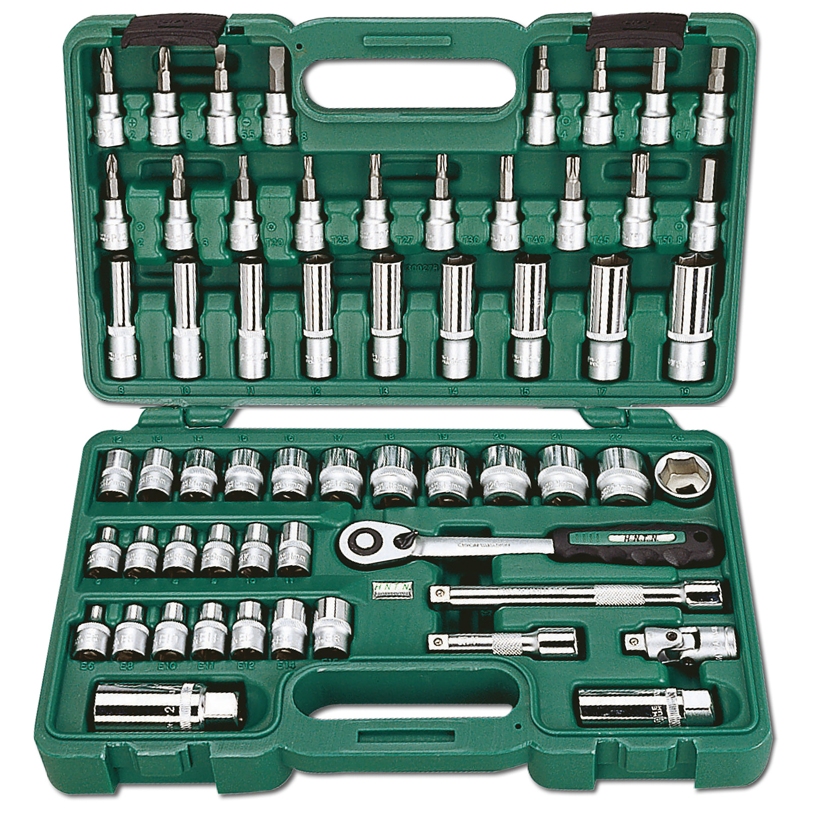 Sada hlavic HONITON 3/8" 58 dílů