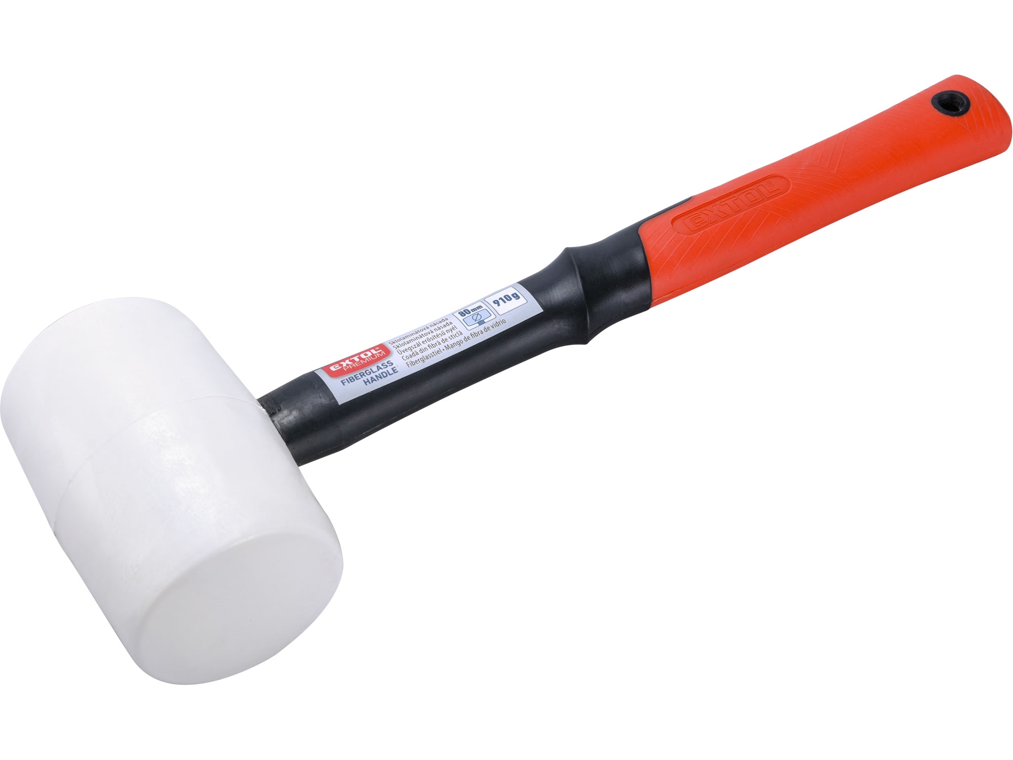 EXTOL PREMIUM Palička pryžová bílá, průměr 80mm