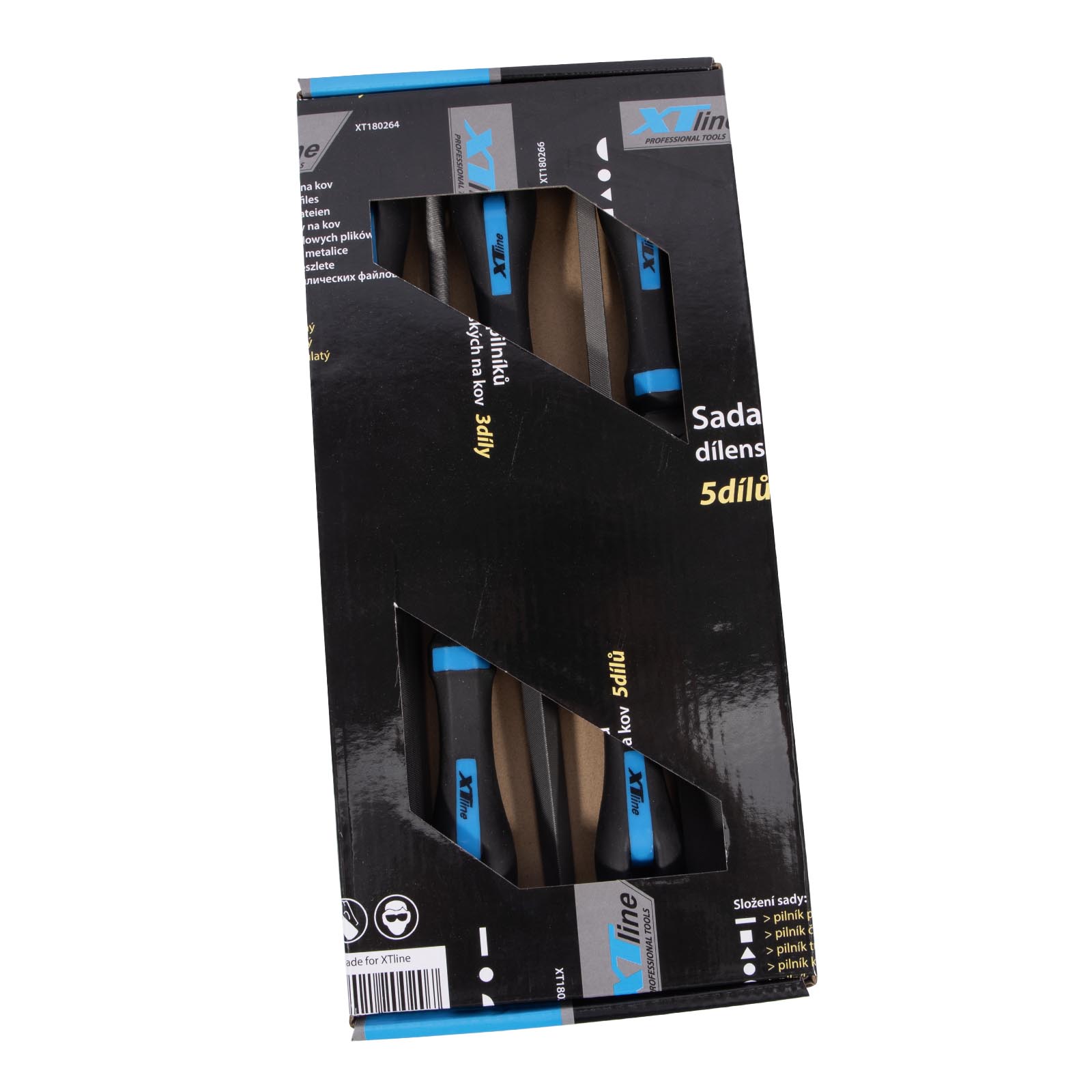 XTline Sada pilníku na kov 200mm, 5dílů
