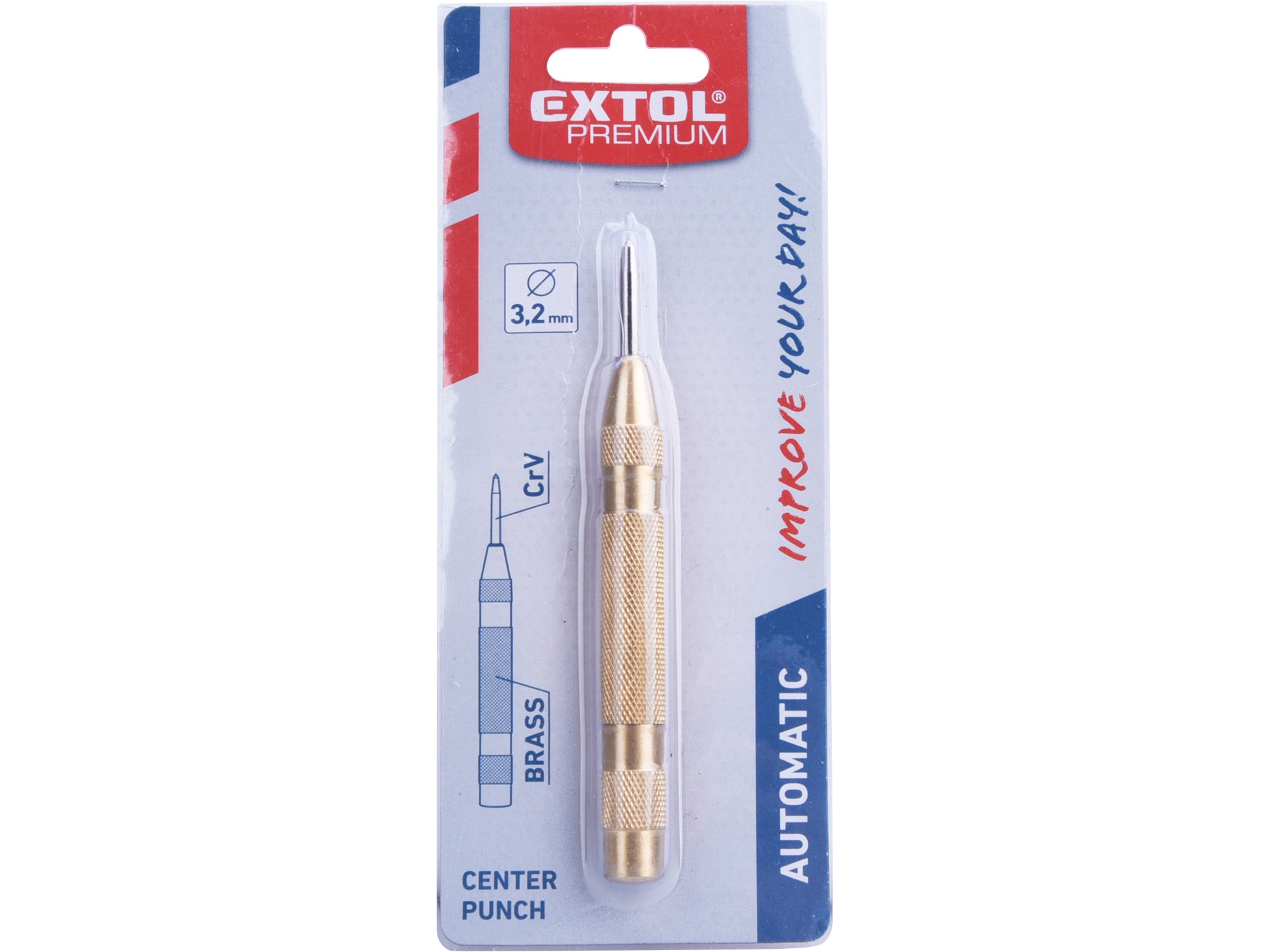 EXTOL PREMIUM Důlčík automatický, průměr hrotu 3,2mm 8801811