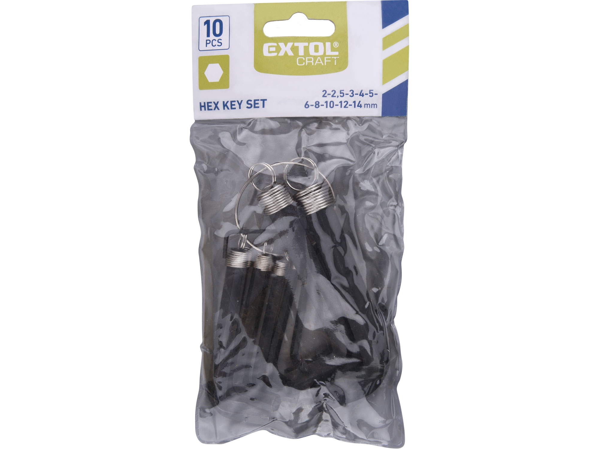 Sada imbusových klíčů (10 ks) 2-14 mm EXTOL CRAFT