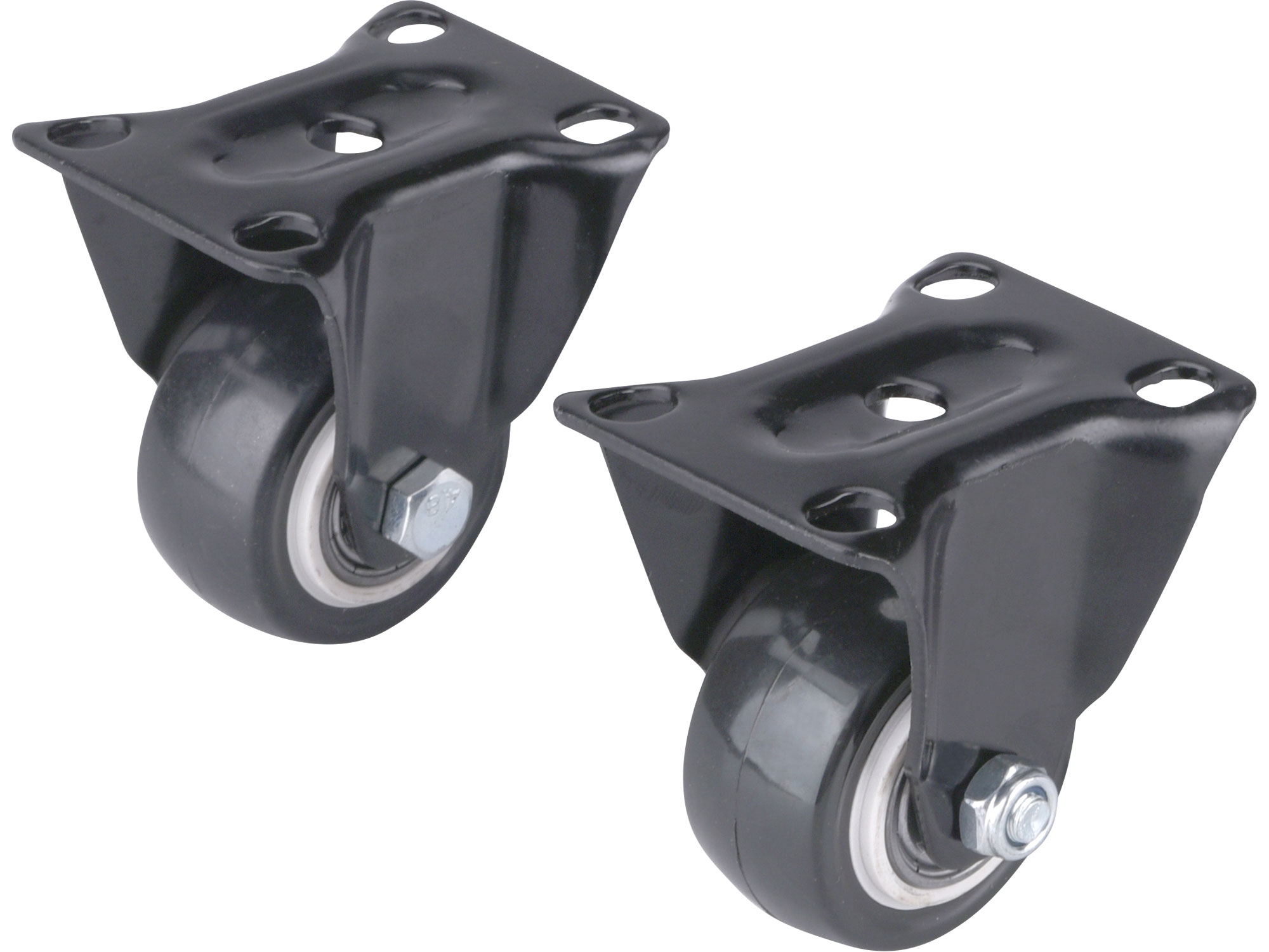 EXTOL PREMIUM Kolečka pevná s PVC obručí, sada 2ks, průměr 40mm 8856012