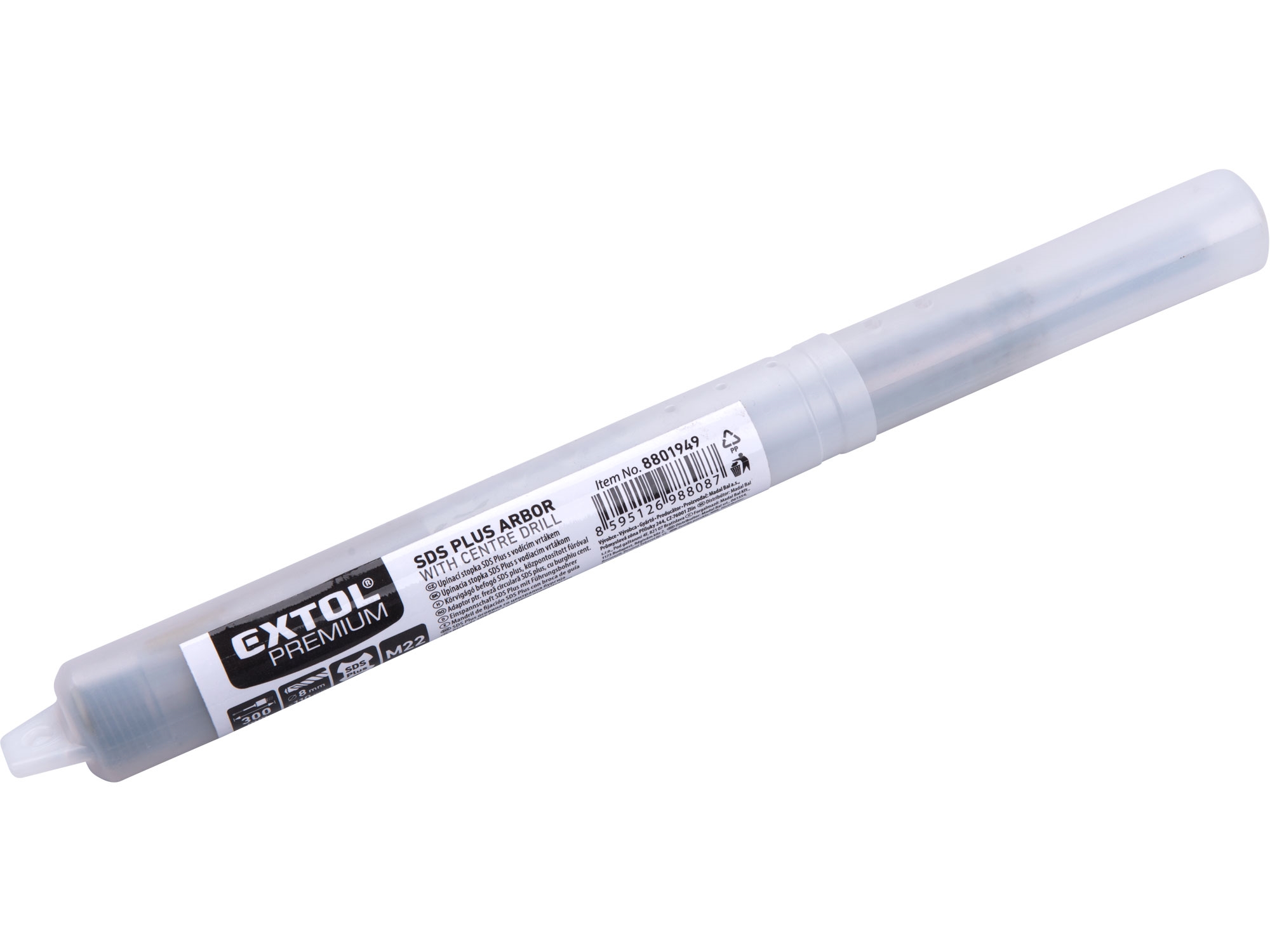 stopka upínací SDS plus s vodícím vrtákem, 300mm x M22