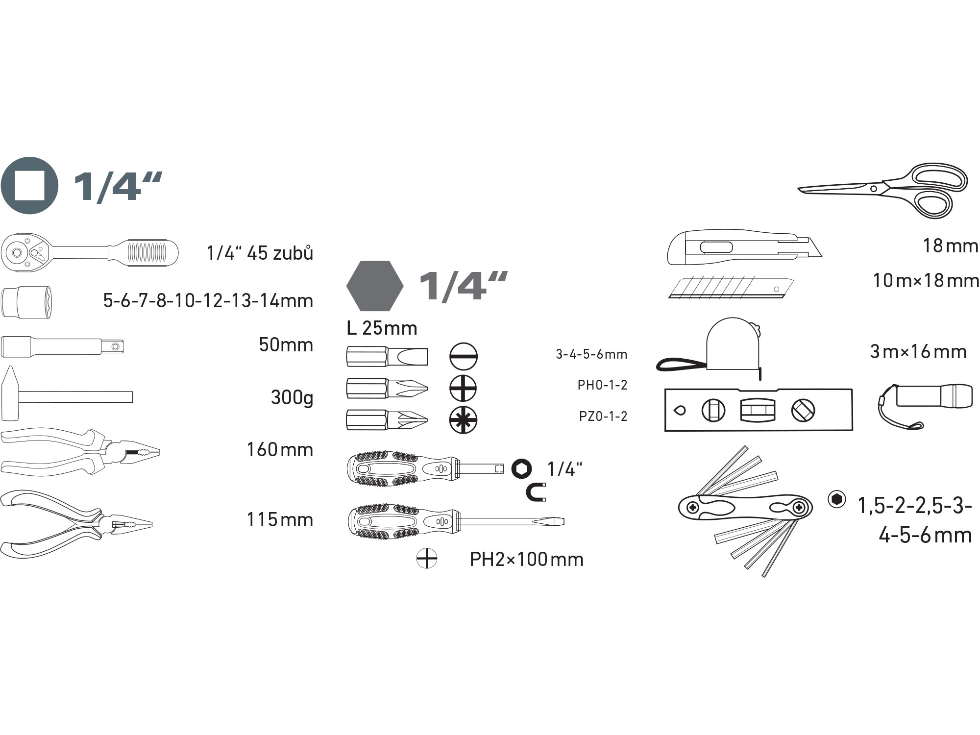 Extol Lady 6590 47 ks