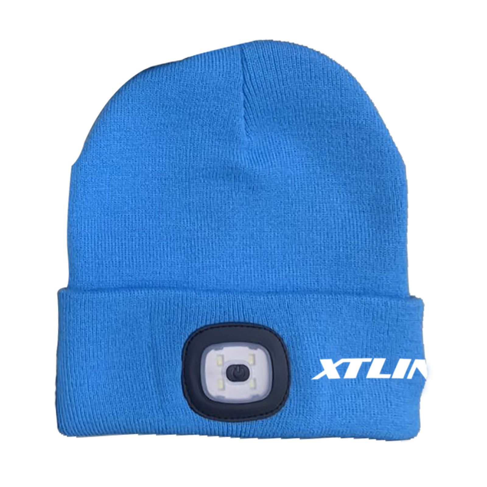 XTline Čepice se svítilnou 3,7V 300 mAH modrá