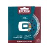Diamantový turbo kotúč na suché/mokré rezanie EXTOL INDUSTRIAL Fast Cut o 115x22,2 mm