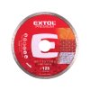 Diamantový celoobvodový kotouč na mokré řezání EXTOL PREMIUM ø 125x22,2 mm