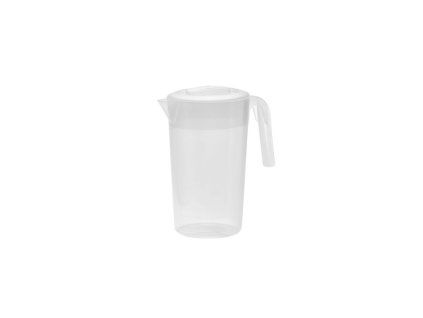 Džbán 2 l kulatý bílý, plast