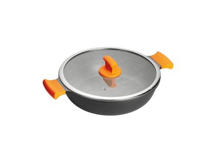 Hliníkový kastrol s nerezovým dnem o objemu 3,5 l