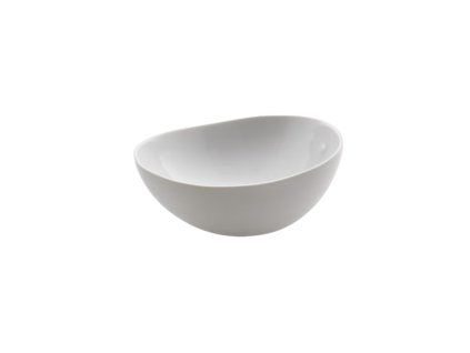 Miska Shell 18,5x19,5x8,5 cm, s glazurou, bílá