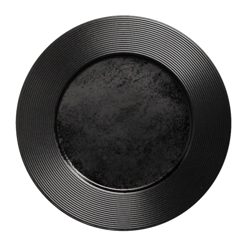 RAK Porcelain Edge – Talíř mělký 33 cm – černá