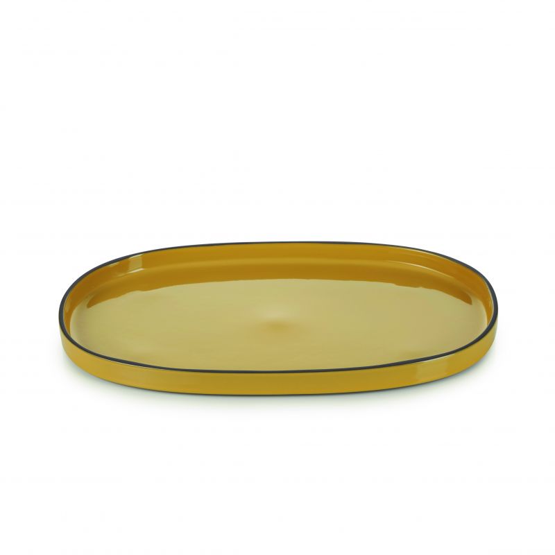 REVOL Caractère – Talíř oválný 35,5 × 22 cm – tumeric