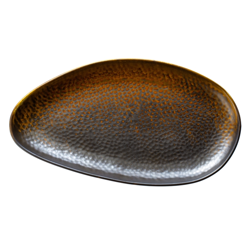 VERLO Fire – Talíř , mělký oválný 33 × 18 cm
