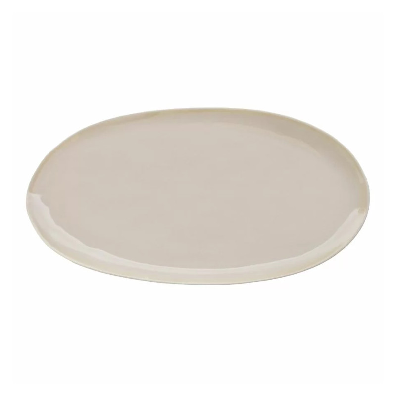 VERLO Eter – Talíř oválný 34,5 × 15 cm, béžový