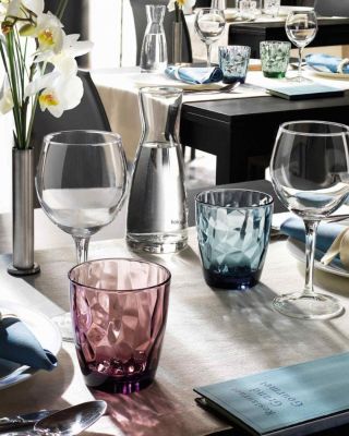 Bormioli Rocco – Diamond sklenice 💎 Výrazná struktura inspirovaná broušením diamantu dodá servisu jasný vizuální prvek bez...