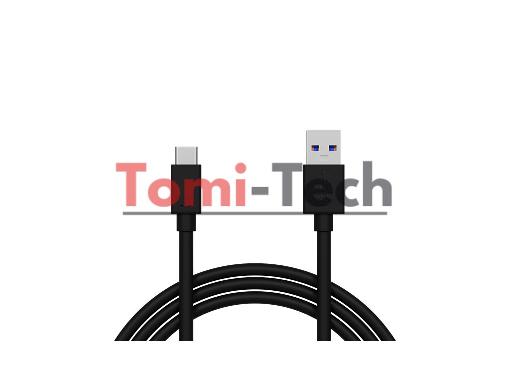 66-121# Konektor USB 3.0 A - USB-C 0,5 m, čierny, blister