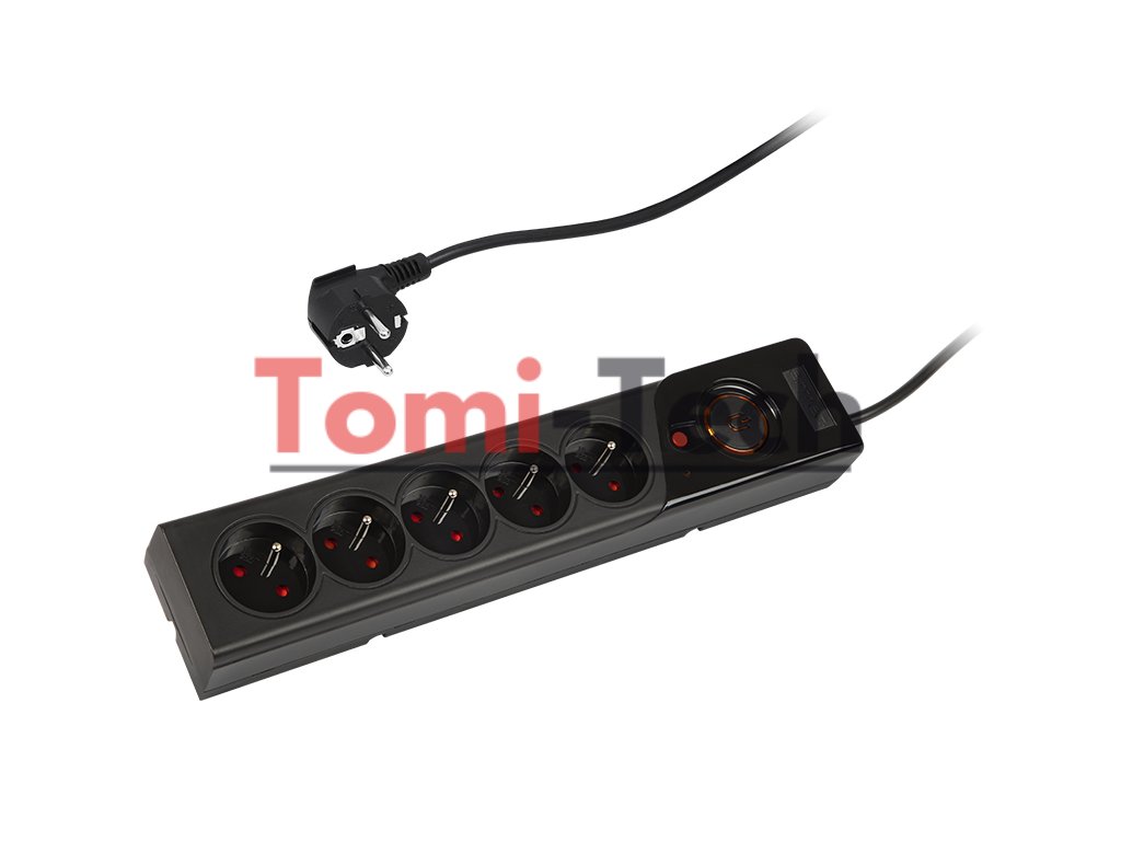 98-405# 5m z5 čierny sieťový filter