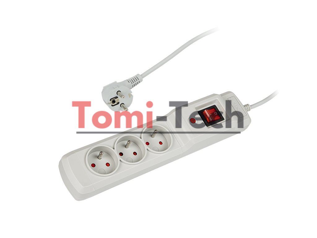 98-407# Sieťový filter 1,5 m multi m3 sivý