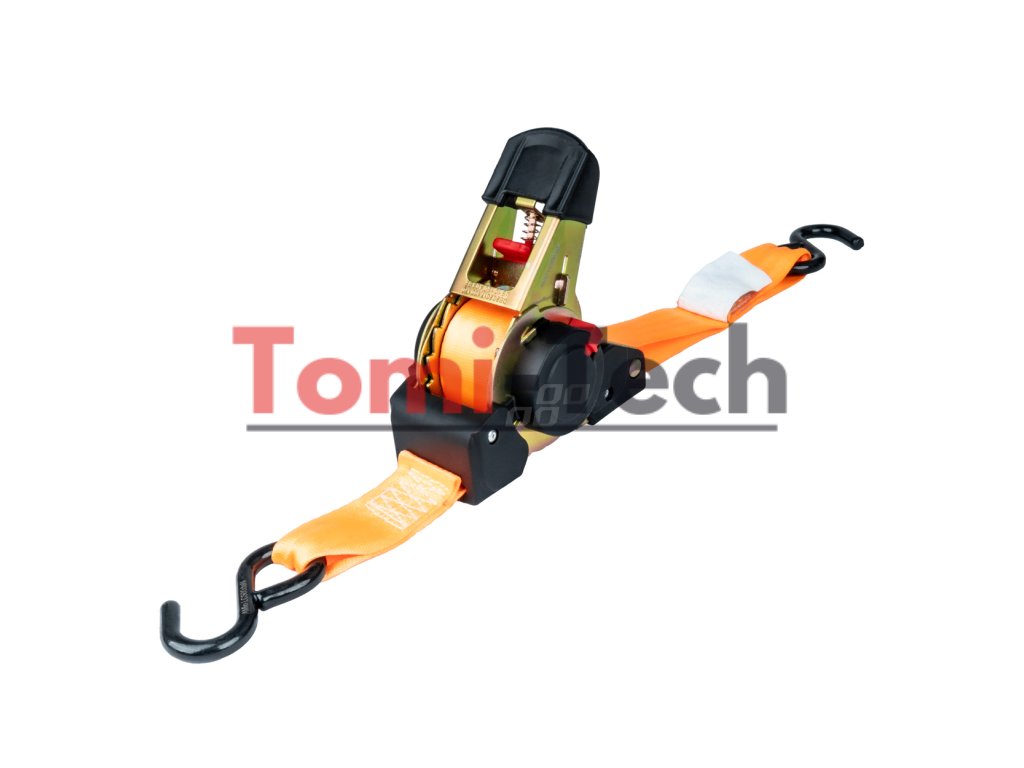 Upínací popruh s automatickým navíjačom 1000kg 1t 38mm 4m s-type amio-03320