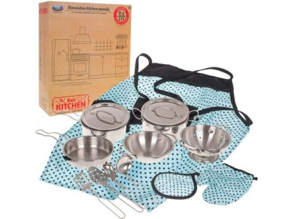 Sada kovových hrncov + príslušenstvo 13 kusov