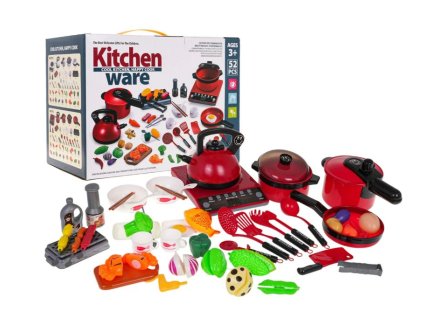 Sada červeného riadu + príslušenstvo