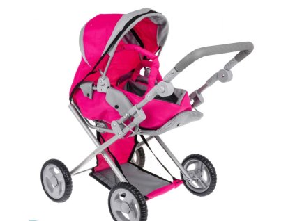 Ružový kočík 2v1