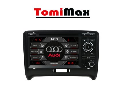 AUDI TT Android 14 autorádio s WIFI, GPS, USB, BT (HW výbava 8 Core 8GB+128GB  HIGH)
