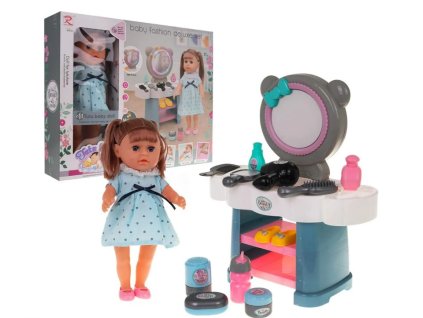 Bábika Kinga s toaletným stolíkom a príslušenstvom