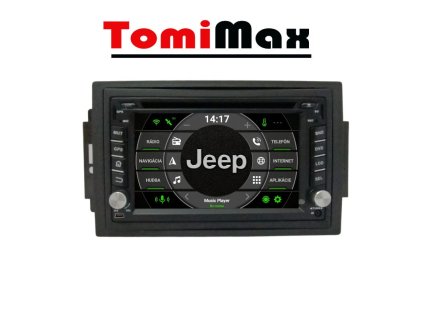 Jeep Android 14 autorádio s WIFI, GPS, USB, BT (HW výbava 8 Core 8GB+256GB HIGH)