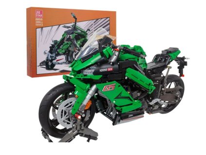 Stavebnica športová motorka 2304 ks. – zelená