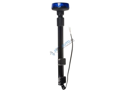 vyr 18619 led majak 12 24 v 9 x 3 w modry s teleskopickou tyci na motocykl ece r65 wl153ttblu 3